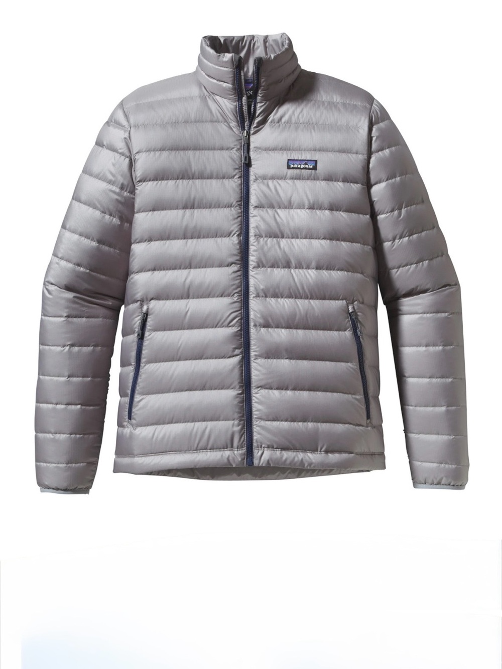 PATAGONIA Mens Down Sweater Jacket Feather Grey w/ Forge Grey